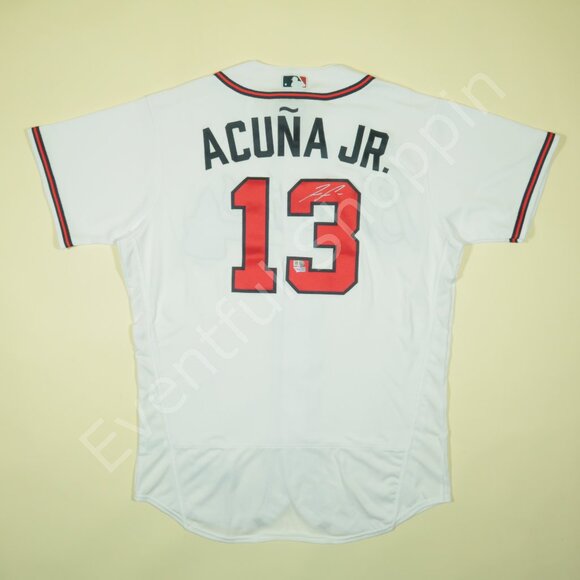 Nike Ronald Acuna Atlanta Braves Jersey Mens 48 Authentic Fanatics Hologram New - Picture 2 of 10